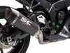 KAWASAKI NINJA ZX-10R (2016 - 2020) - SC1-R Muffler, Carbon fiber, with Carbon fiber end cap, with de-cat link pipe