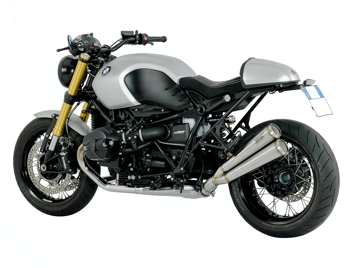 BMW R NINE T (2014 - 2016) - Twin Conic '70s Muffler | Project 39 Garage